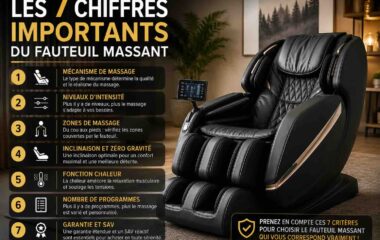 7 chiffres du fauteuil massant