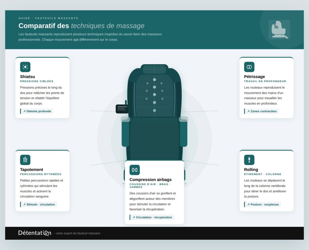 comparatif techniques massage original hd